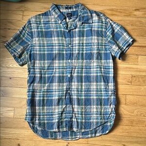 EUC J Crew linen button up